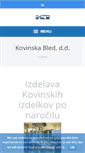 Mobile Screenshot of kovinska-bled.si